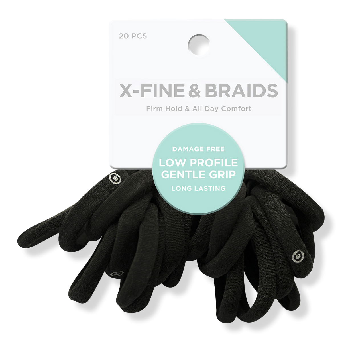 GIMME beauty X-Fine & Braids Black Bands, 20 ea