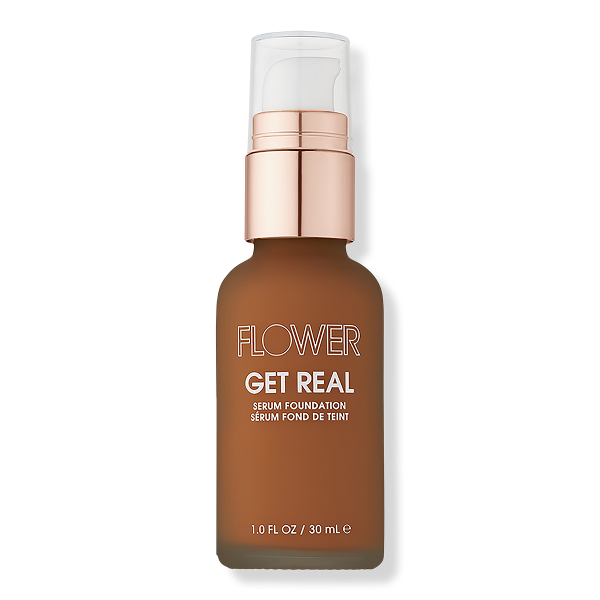 FLOWER Beauty Get Real Serum Foundation, Nutmeg, 1 oz