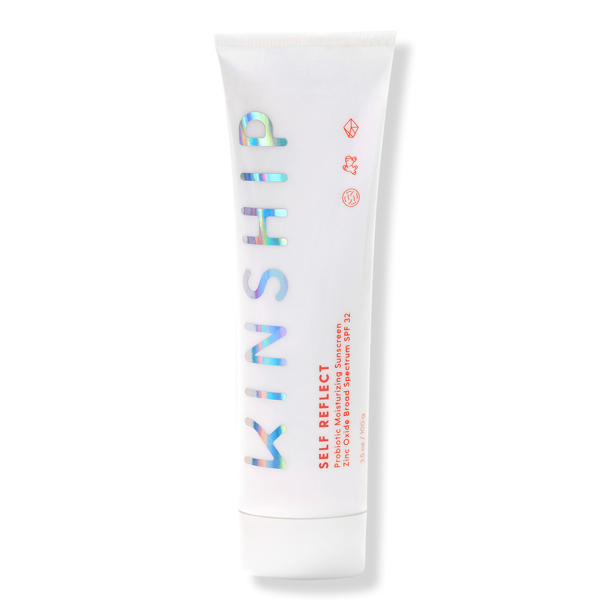 Kinship Self Reflect Probiotic Moisturizing Sunscreen Zinc Oxide, SPF 32, 3.5 oz