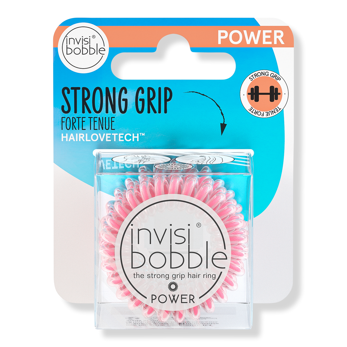 Invisibobble POWER, Hair Tie, Magic Pink, 3 ea