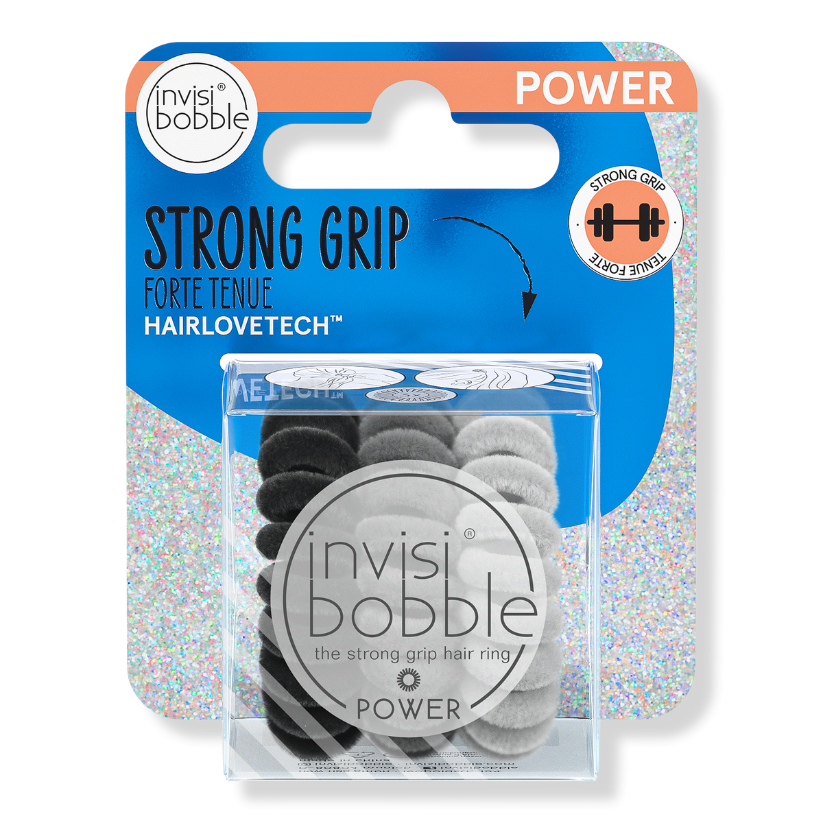 Invisibobble POWER Hair Ring, Time Out, 3 ea