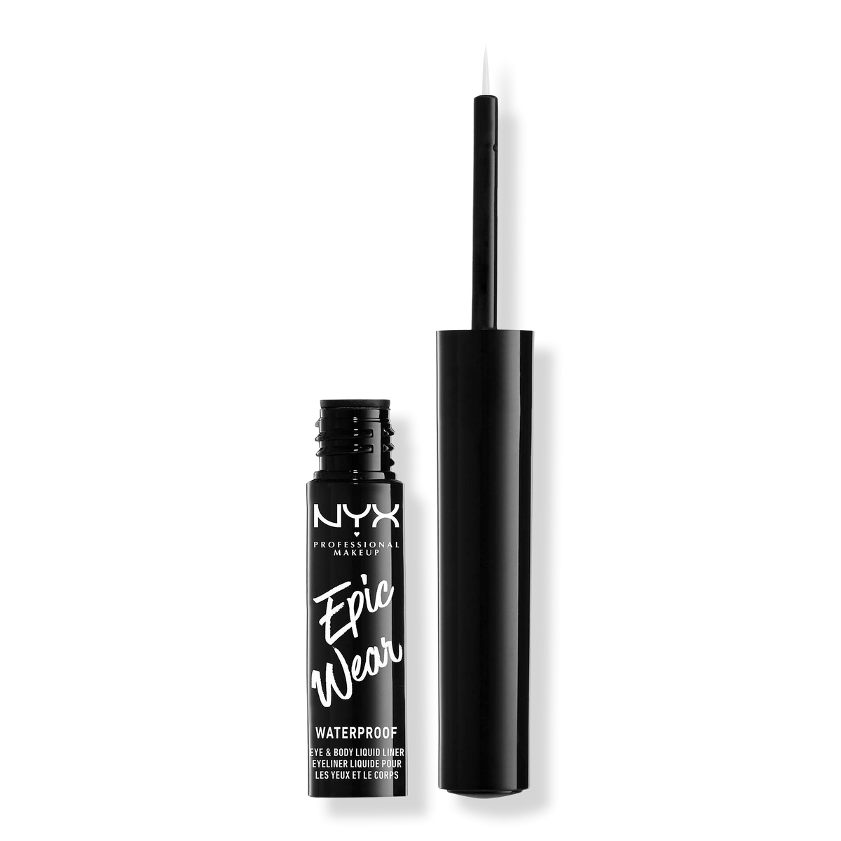 NYX Professional Makeup Epic Wear Metallic Long-Lasting Liquid Eyeliner, Silver Metal