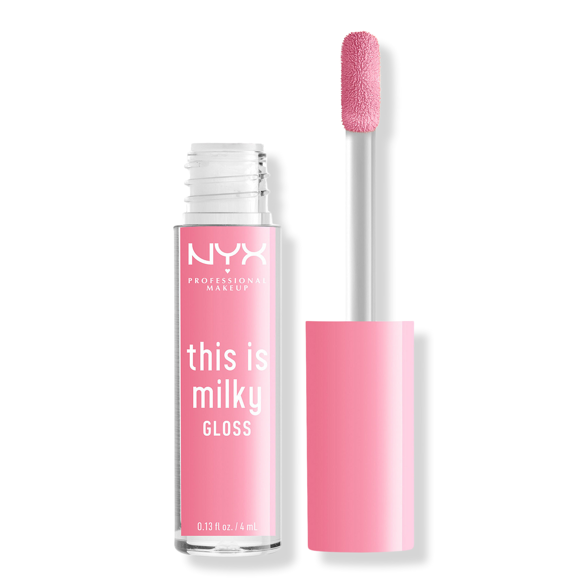 NYX Professional Makeup This Is Milky Gloss Hydrating Vegan Lip Gloss, Milk It Pink