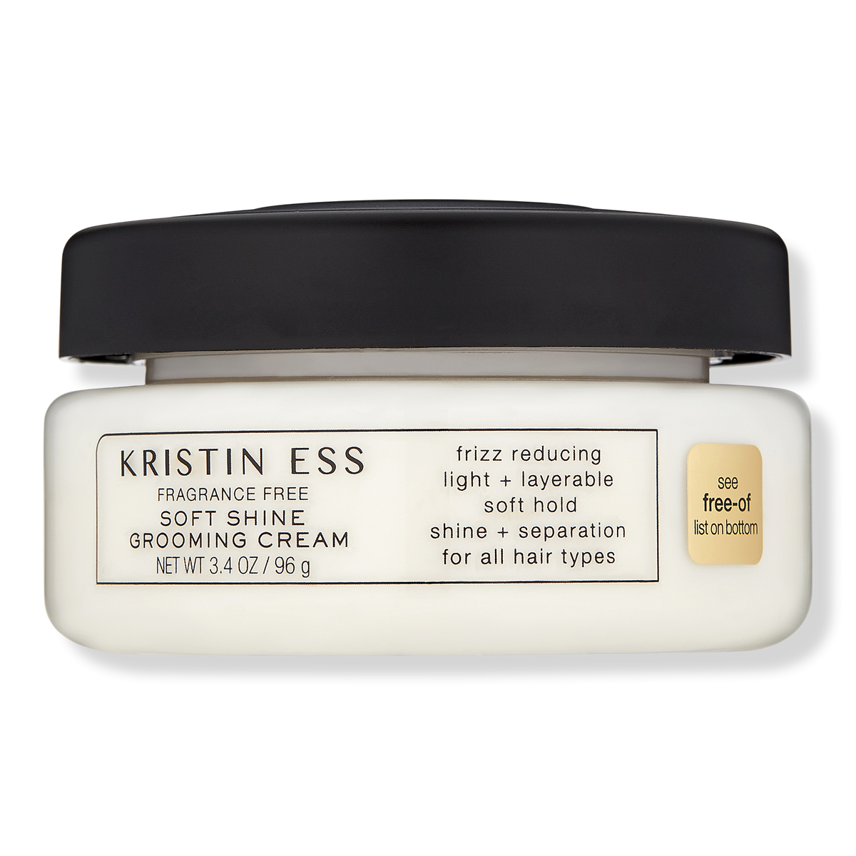KRISTIN ESS HAIR Fragrance Free Soft Shine Grooming Cream, 3.4 oz