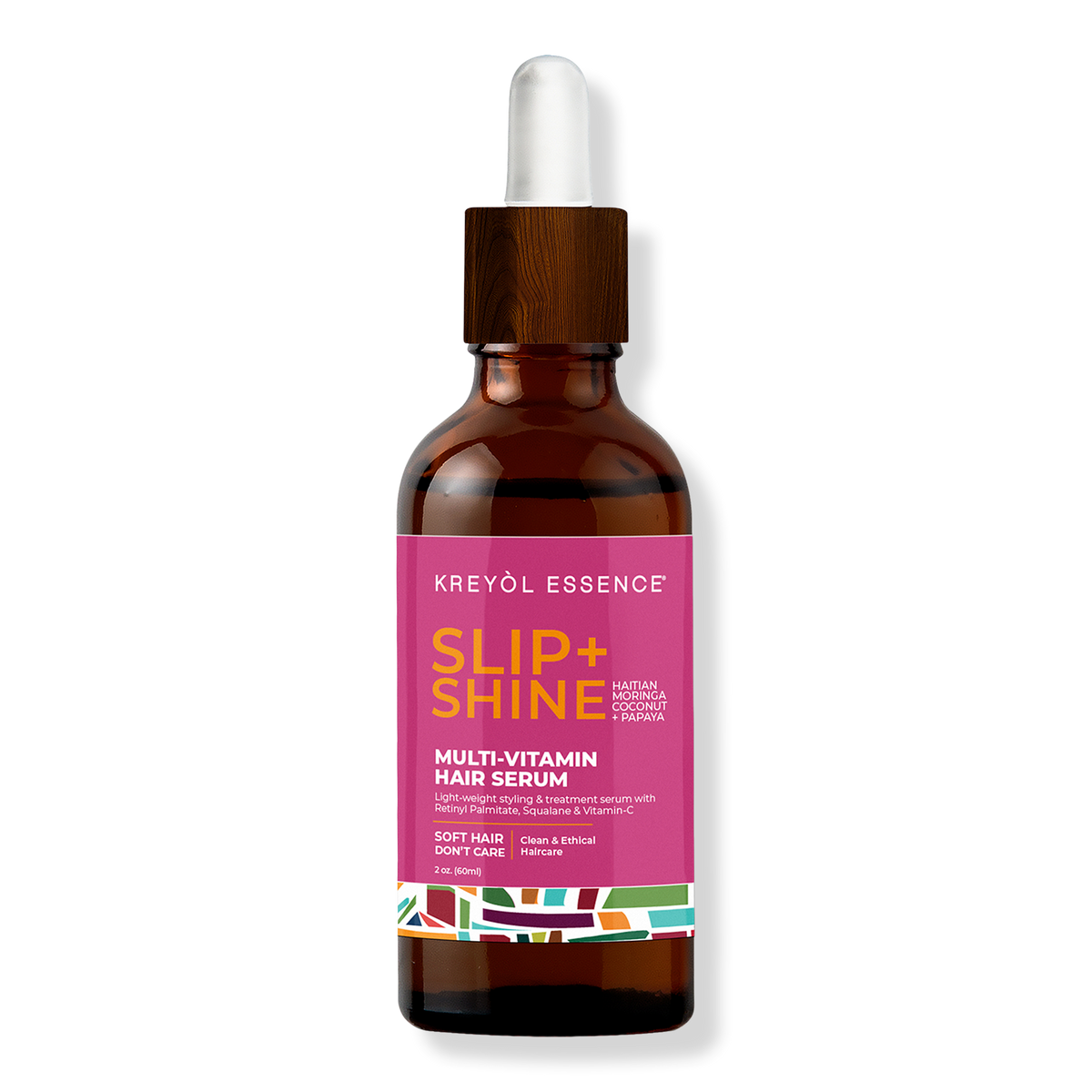 Kreyòl Essence Soft Hair, Don't Care Slip+Shine Multi-Vitamin Hair Serum, 2 oz