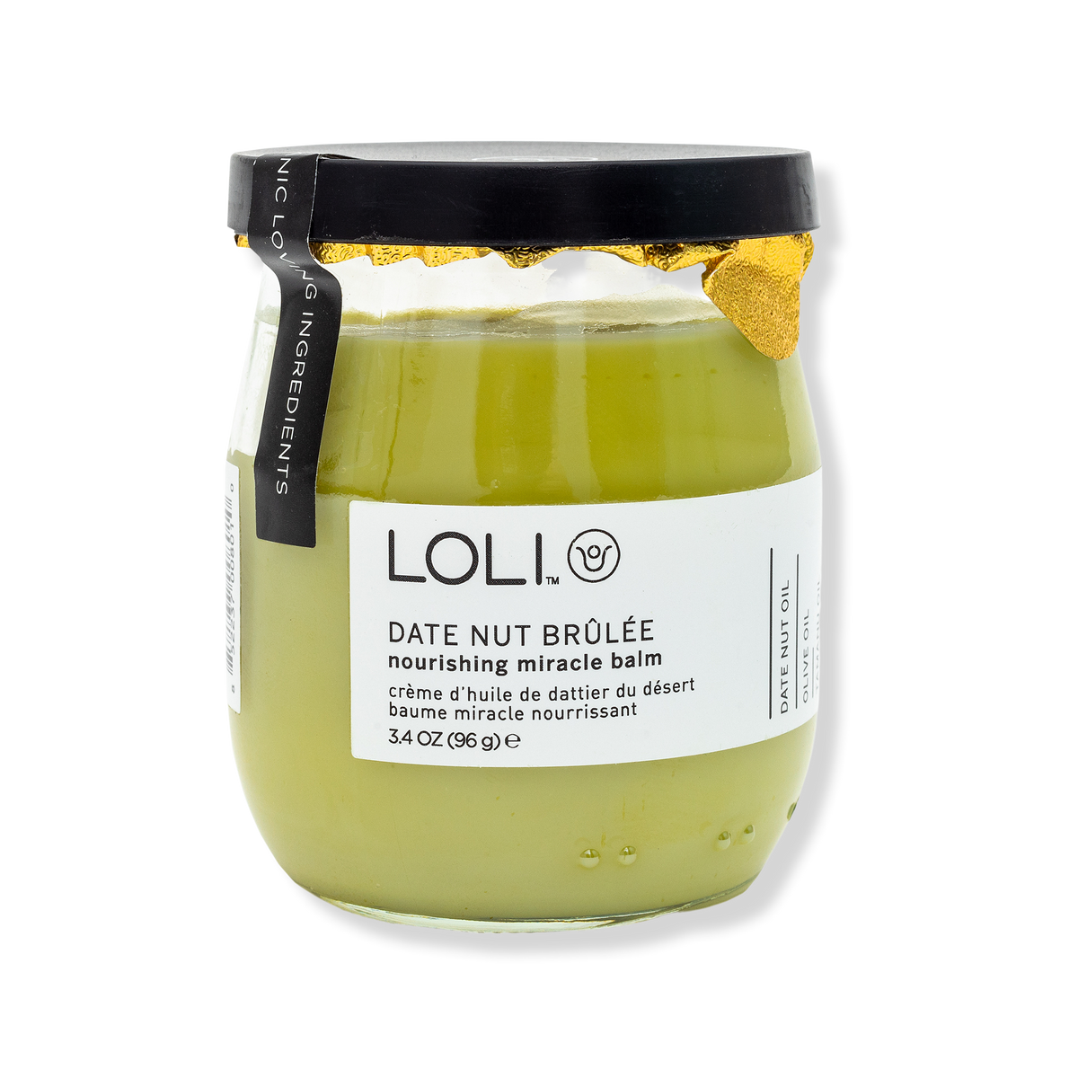 LOLI Beauty Date Nut Brûlée Organic Nourishing Miracle Balm, 3.4 oz