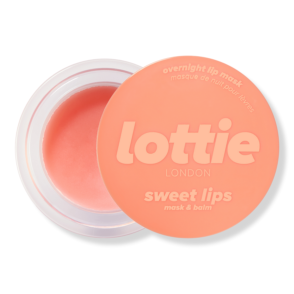 Lottie London Sweet Lips Overnight Lip Mask & Balm, Totally Coco, 0.31 oz