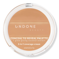 Undone Beauty Conceal To Reveal 3-in-1 Coverage Palette, Soft Beige Medium, 0.32 oz