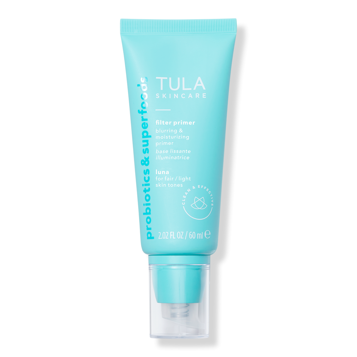Tula Supersize Filter Primer Blurring & Moisturizing Primer, Luna, 2 oz