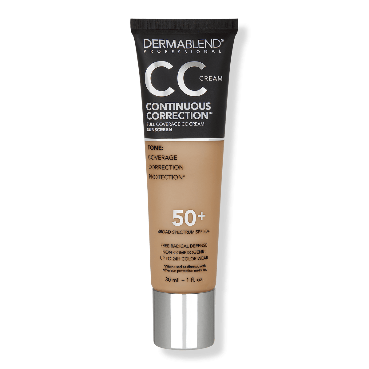 Dermablend Continuous Correction Tone-Evening CC Cream, SPF 50+, 43N, 1.0 oz - OTC Shoppe Express