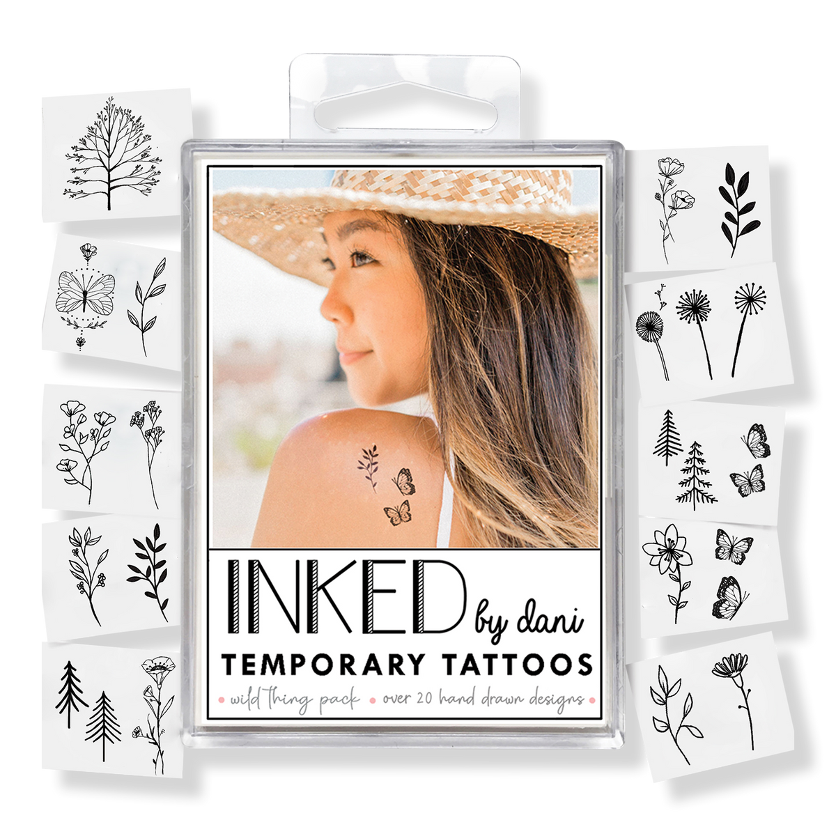 Inked by Dani Temporary Tattoos Wild Thing Pack