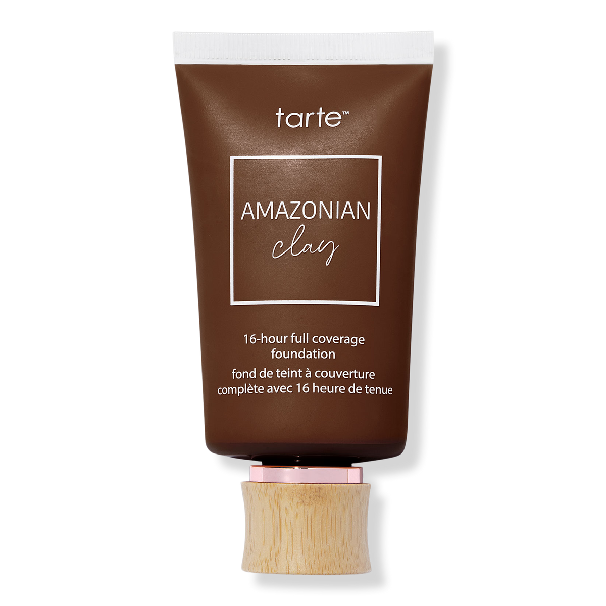 Tarte Amazonian Clay 16-Hour Full Coverage Foundation, 60H Mahogany Honey, 1.7 oz