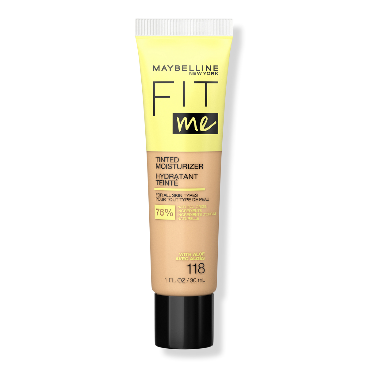 Maybelline Fit Me Tinted Moisturizer, 118, 1 oz