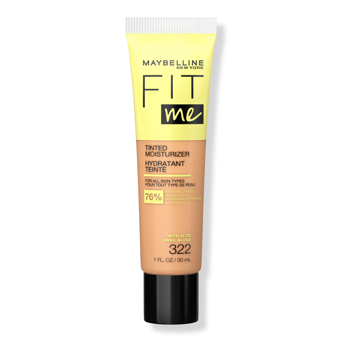 Maybelline Fit Me Tinted Moisturizer, 322, 1 oz