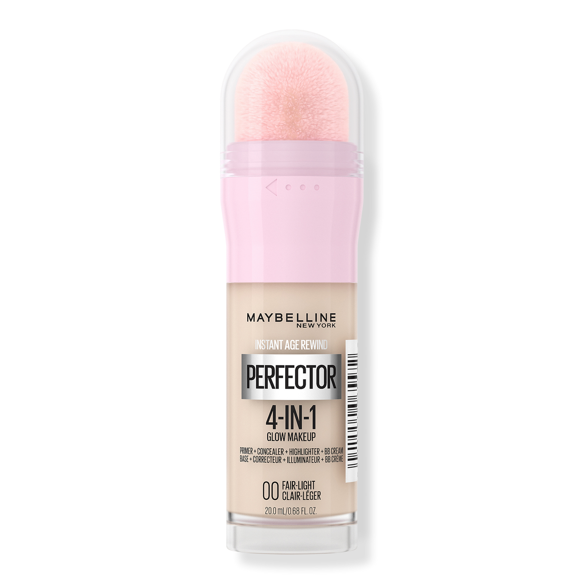 Maybelline Instant Age Rewind Instant Perfector 4-In-1 Glow Makeup, 00 Fair-Light, 0.68 oz