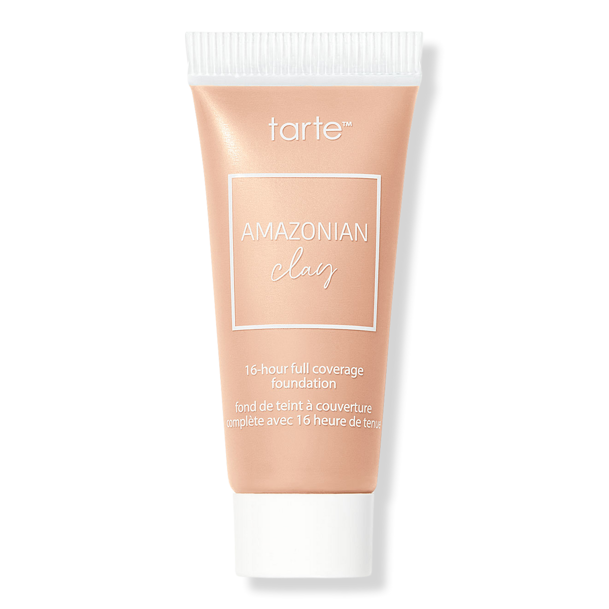 Tarte Travel Size Amazonian Clay 16-Hour Full Coverage Foundation, 26N Light-Medium Neutral, 0.5 oz