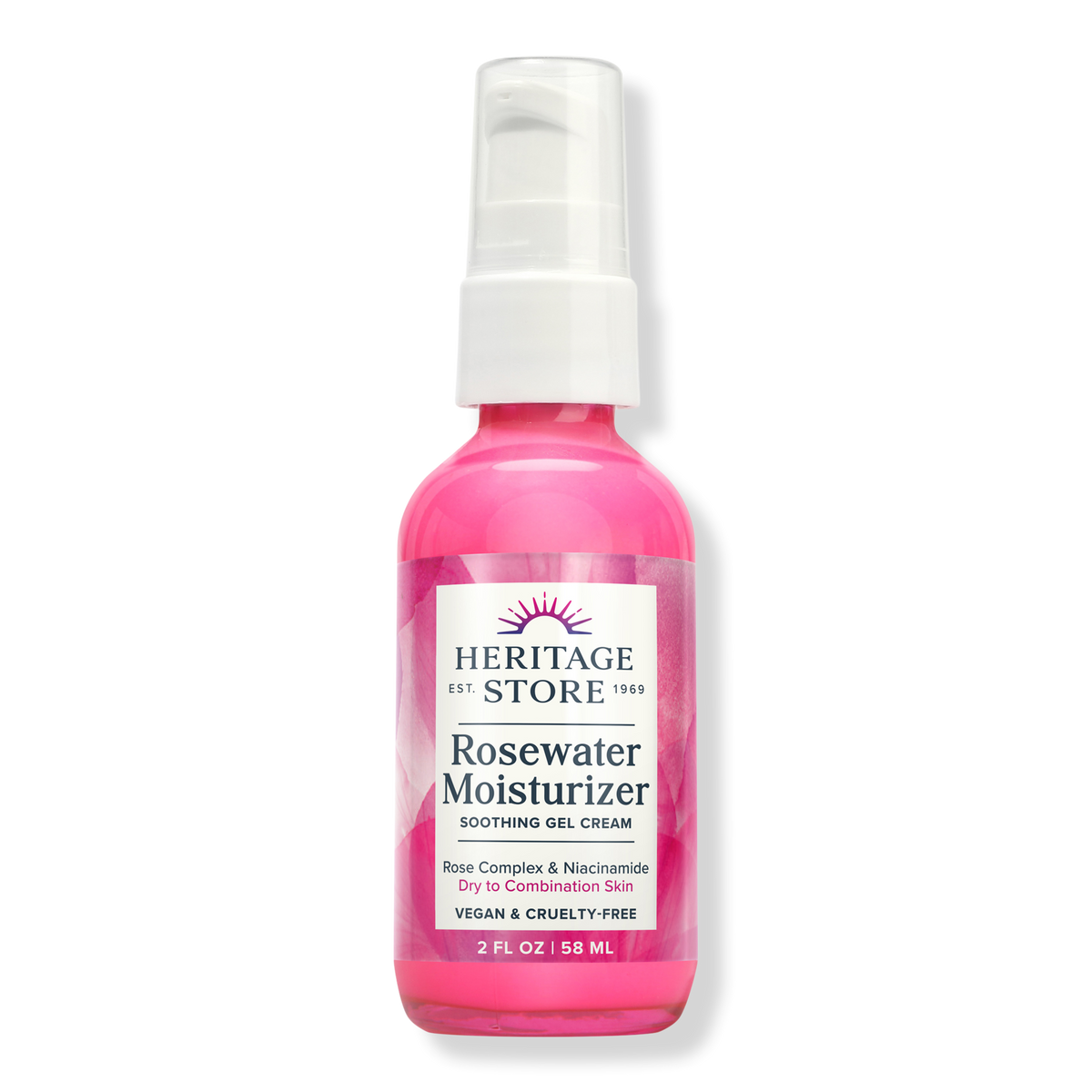 Heritage Store Rosewater Moisturizer, 2 oz