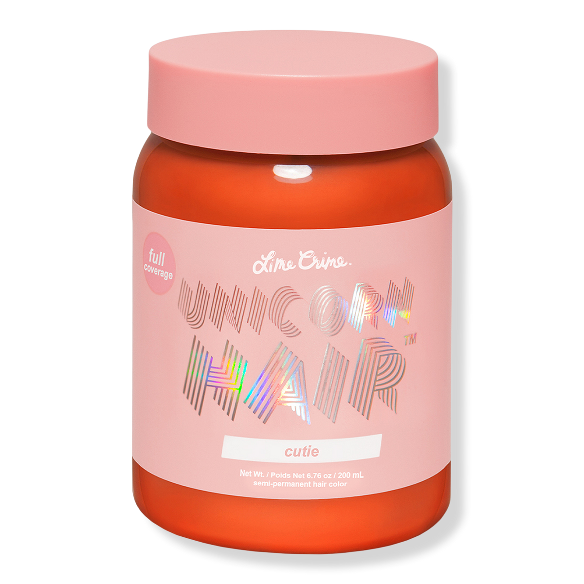 Lime Crime Unicorn Hair Semi-Permanent Hair Color Full Coverage, Cutie, 6.76 oz
