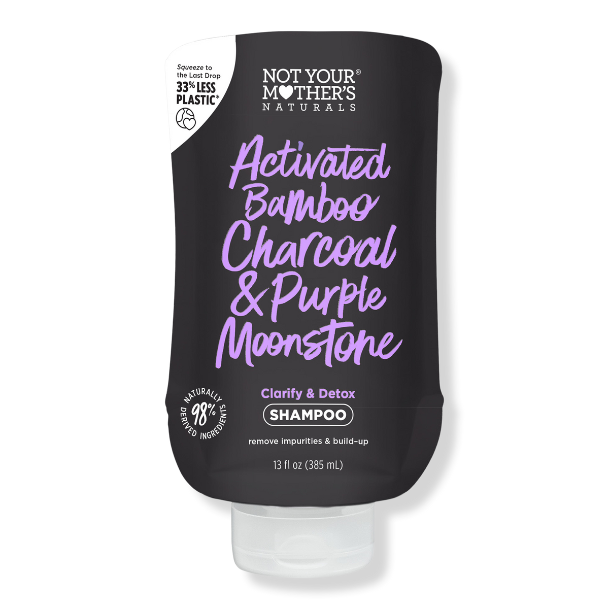 Not Your Mother's Activated Bamboo Charcoal & Purple Moonstone Clarifying & Detox Shampoo, 13 oz