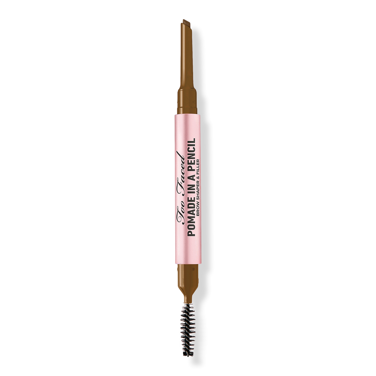 Too Faced Pomade in a Pencil Brow Shaper & Filler, Medium Brown, 0.006 oz