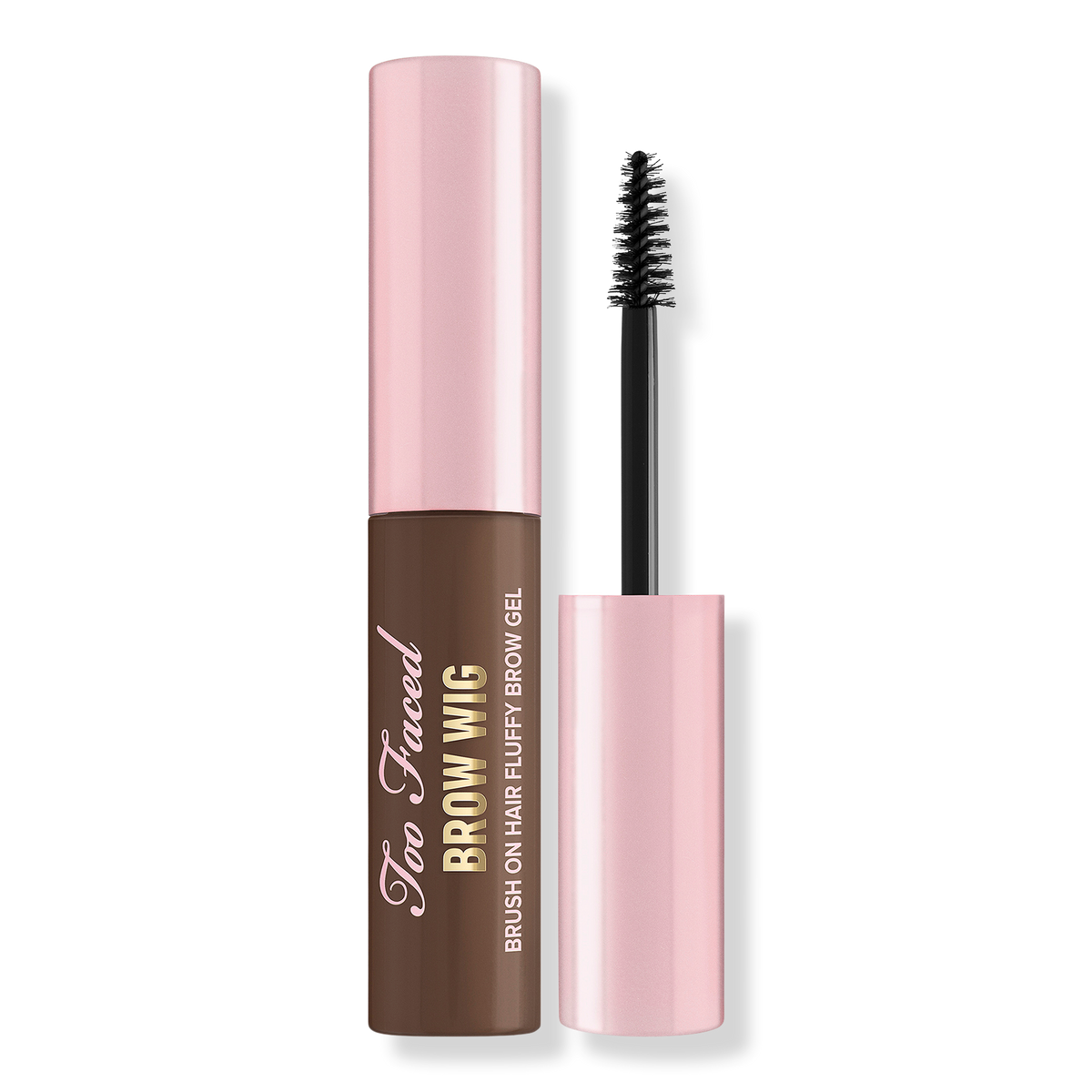 Too Faced Brow Wig Brush on Brow Gel, Medium Brown, 0.19 oz