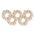 Kitsch Cream Knit Scrunchies, 5 ea