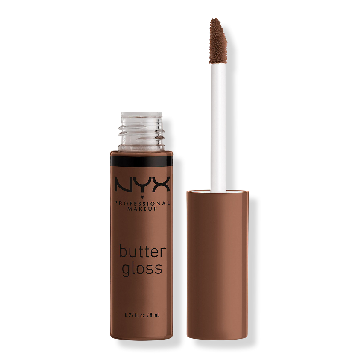NYX Professional Makeup Butter Gloss Non-Sticky Lip Gloss, Fudge Me, 0.27 oz