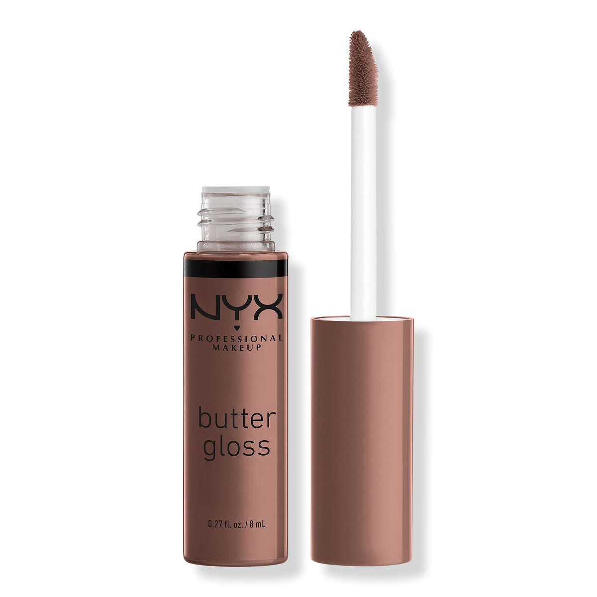 NYX Professional Makeup Butter Gloss Non-Sticky Lip Gloss, Cinnamon Roll, 0.27 oz