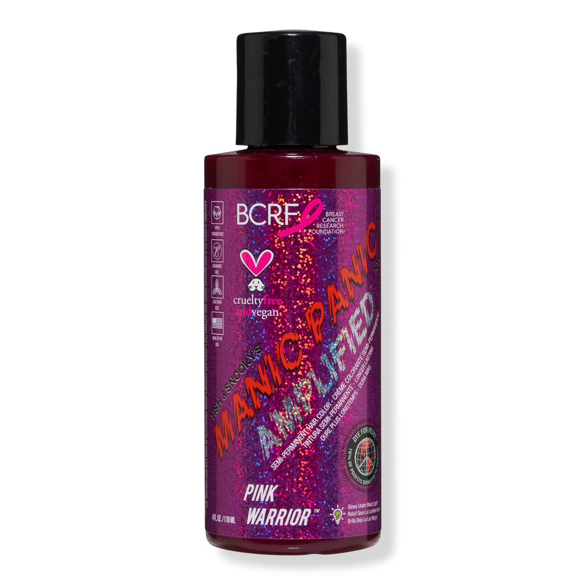 Manic Panic Pink Warrior Amplified Semi-Permanent Hair Color, 4 oz