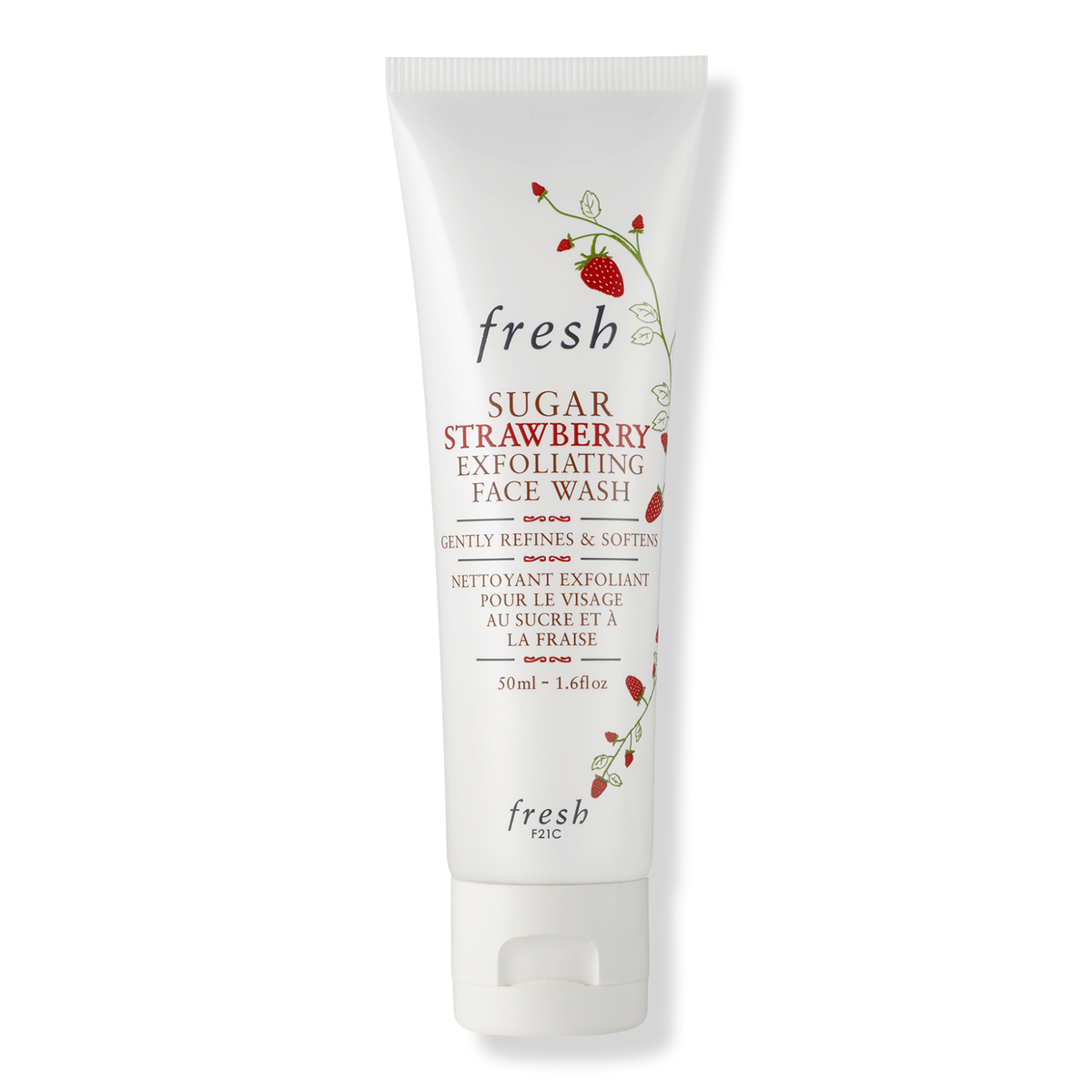 fresh Travel Size Sugar Strawberry Exfoliating Face Wash, 1.6 oz