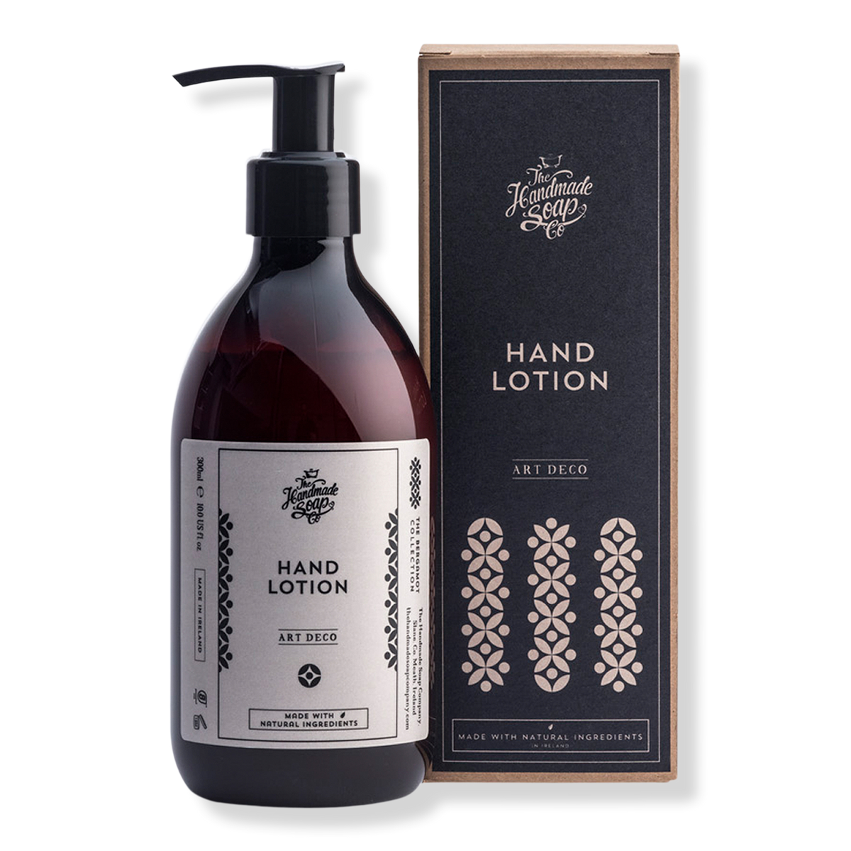 The Handmade Soap Co. Bergamot & Eucalyptus Art Deco Hand Lotion, 10 oz