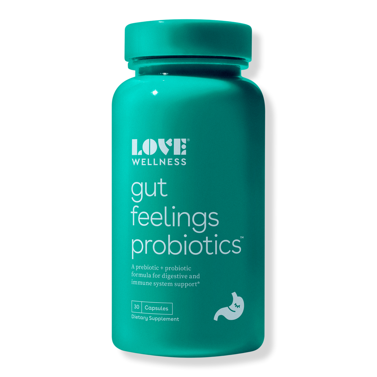 Love Wellness Gut Feelings Probiotics Capsules, 30 ea