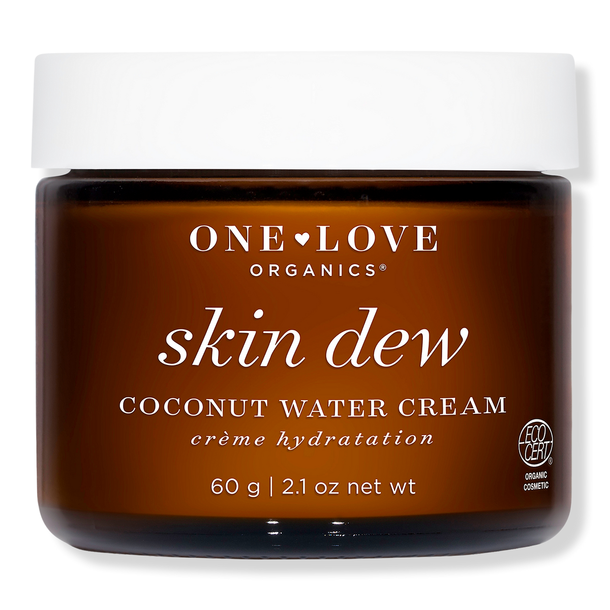 One Love Organics Skin Dew Coconut Water Cream, 2.1 oz