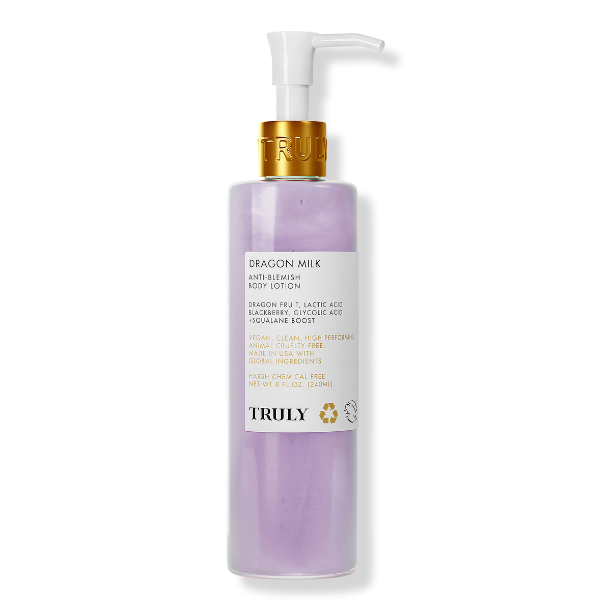 Truly Dragon Milk Anti-Blemish Body Lotion, 8 oz