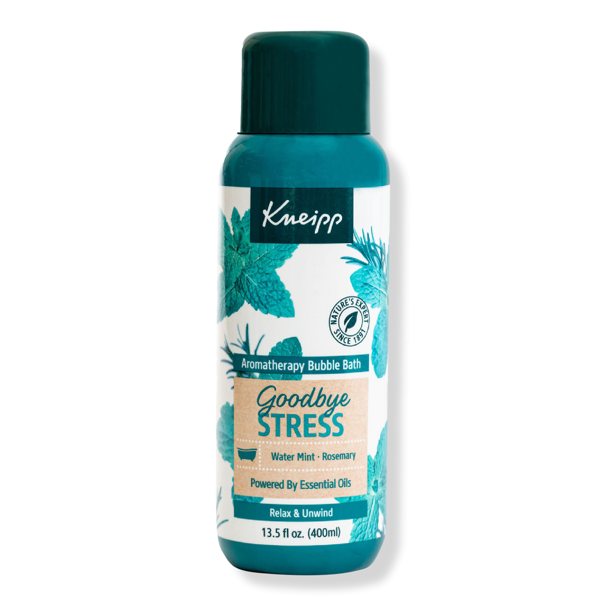 Kneipp Goodbye Stress Water Mint & Rosemary Aromatherapy Bubble Bath, 13.5 oz