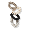 Scünci Ponytail Fabric Covered Spirals, 4 ea