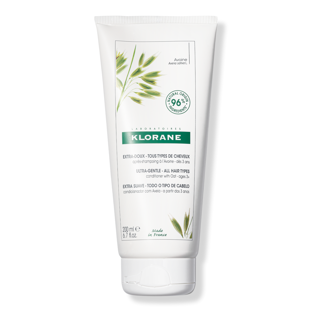 Klorane Ultra-Gentle Conditioner with Oat Milk, 6.7 oz