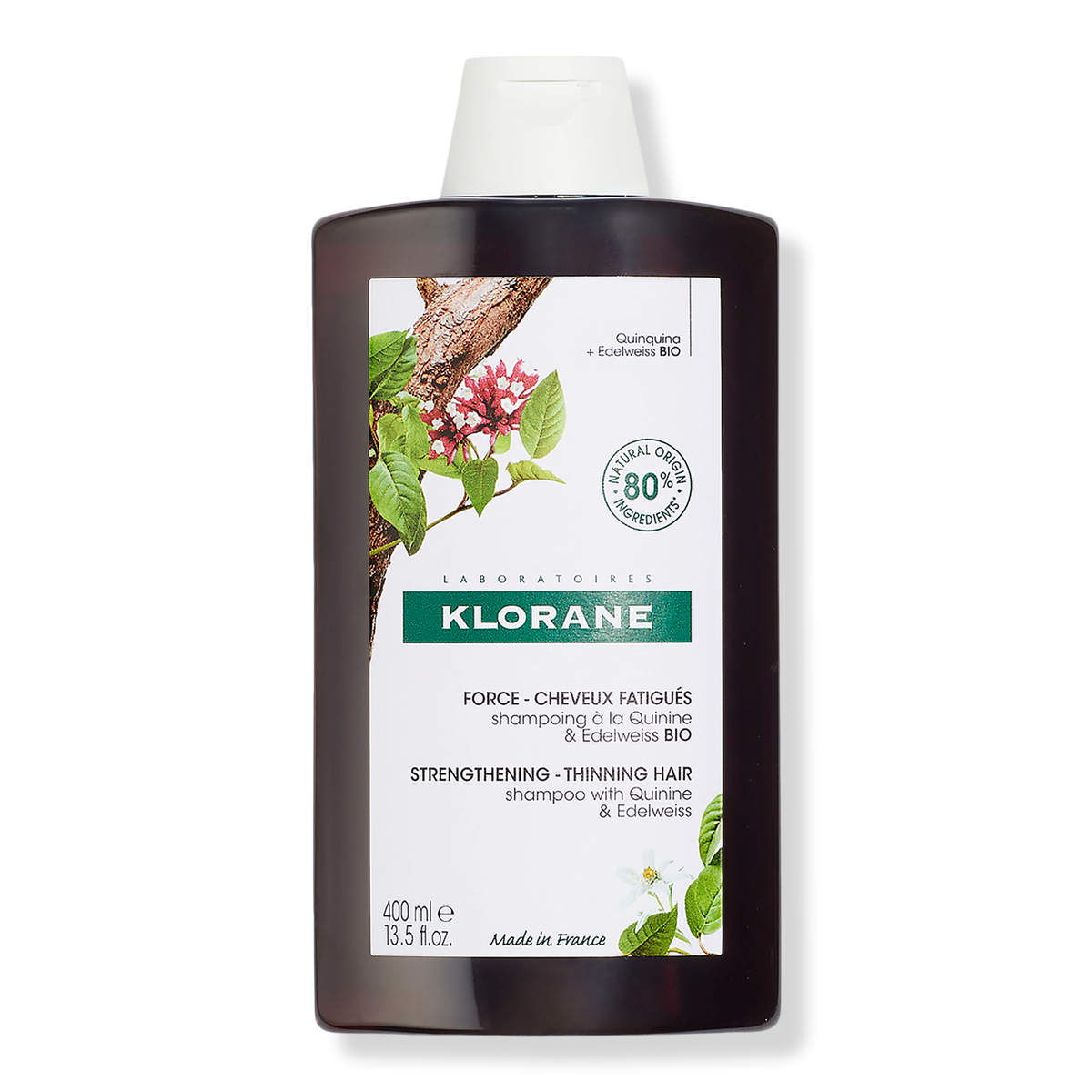 Klorane Strengthening Shampoo with Quinine and Edelweiss, 13.5 oz