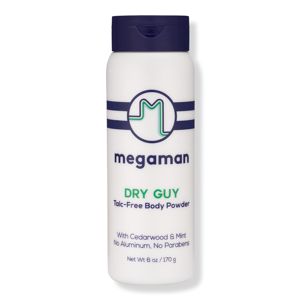 megababe Megaman Dry-Guy Talc-Free Body Powder, 6 oz