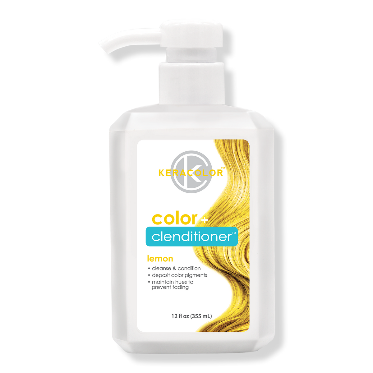 Keracolor Color + Clenditioner, Lemon, 12 oz