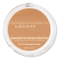 Undone Beauty Conceal To Reveal 3-in-1 Coverage Palette, Almond Latte Medium, 0.32 oz