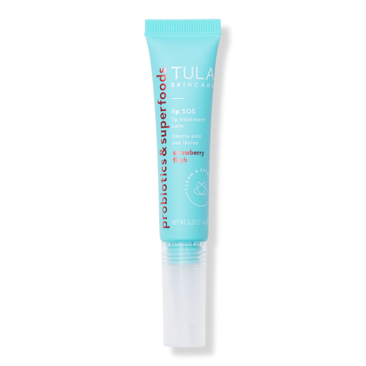 Tula Lip SOS Lip Treatment Balm, Strawberry Flush, 0.28 oz