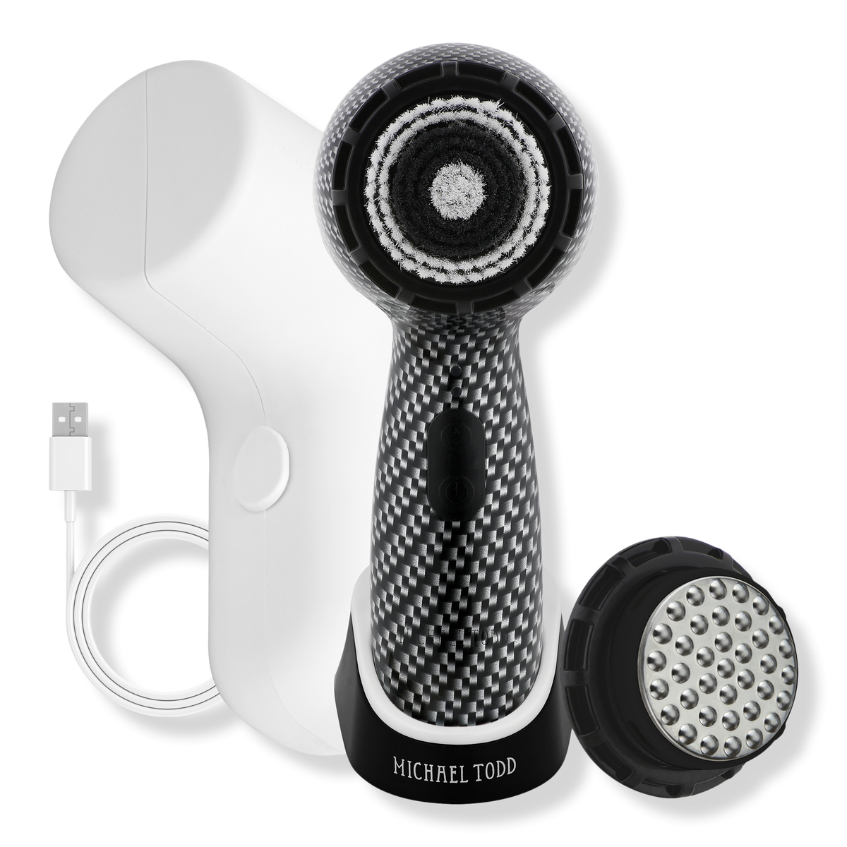 Michael Todd Beauty Soniclear Petite Antimicrobial Facial Sonic Skin Cleansing Brush, Carbon Fibre, 1 ea