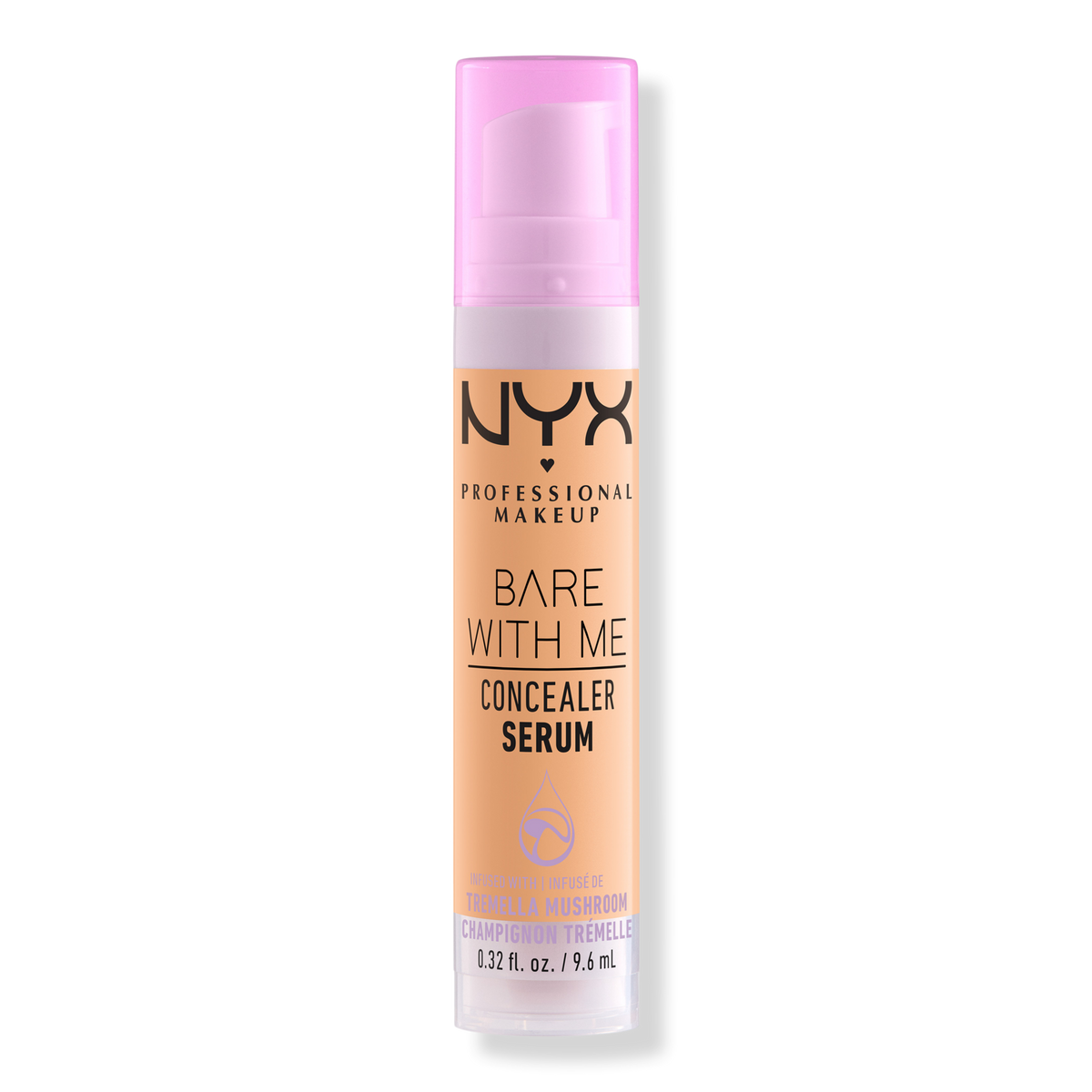 NYX Professional Makeup Bare With Me Hydrating Face & Body Concealer Serum, Tan, 0.32 oz