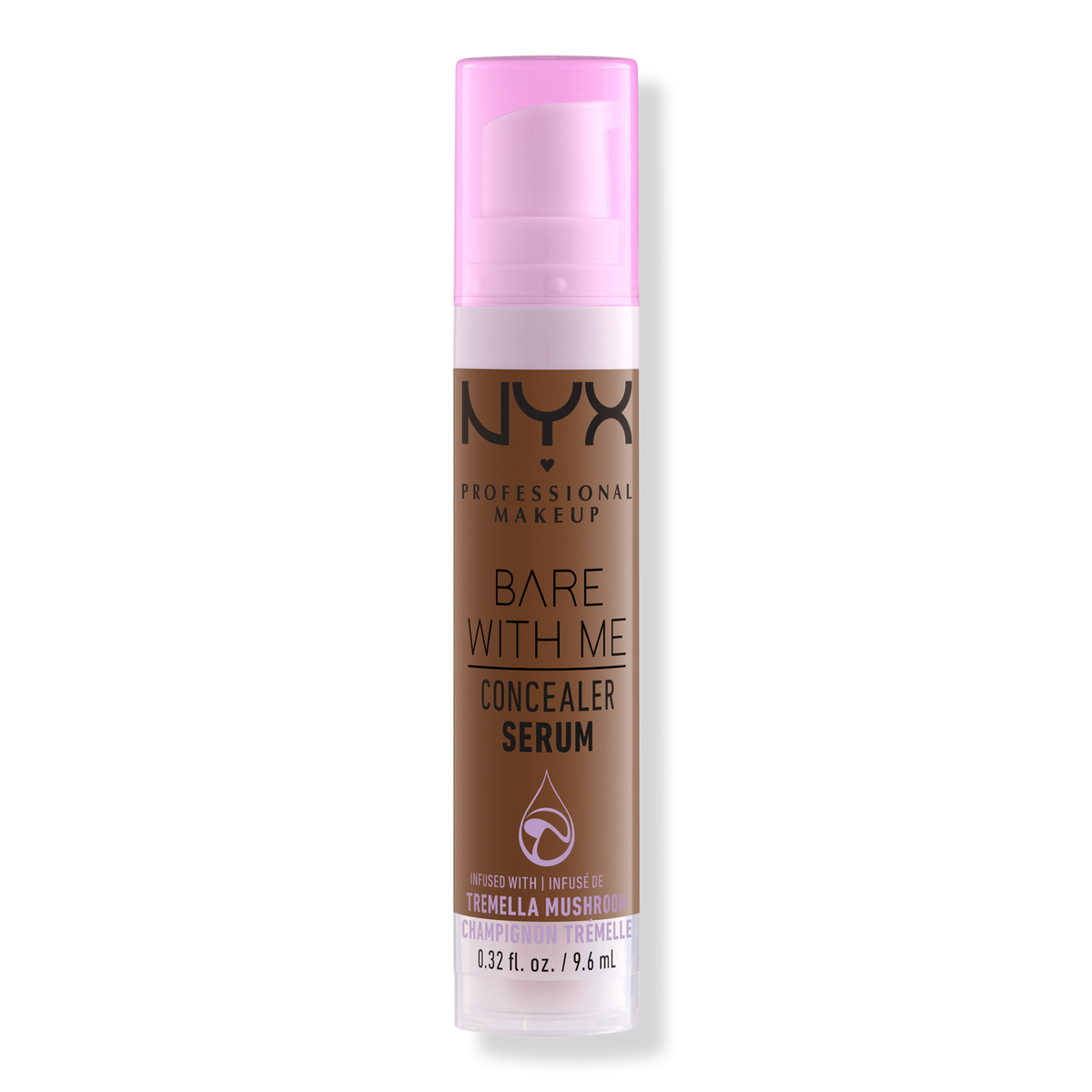 NYX Professional Makeup Bare With Me Hydrating Face & Body Concealer Serum, Mocha, 0.32 oz