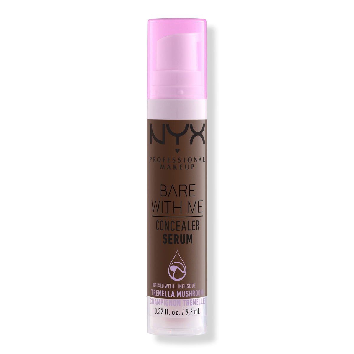 NYX Professional Makeup Bare With Me Hydrating Face & Body Concealer Serum, Deep, 0.32 oz