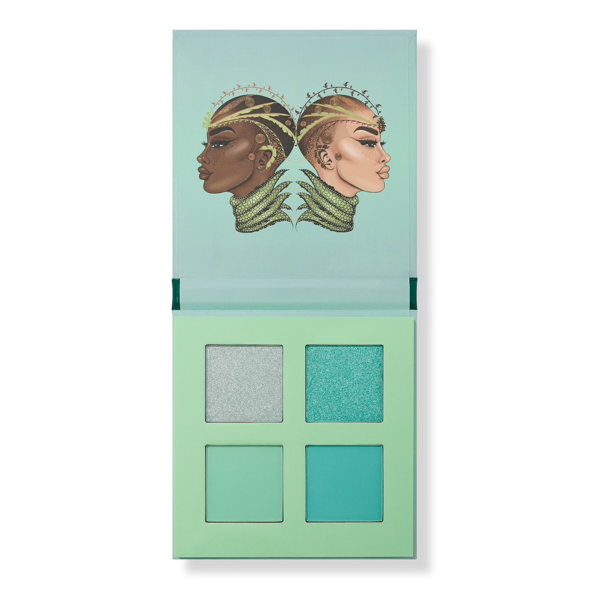 Juvia's Place Rebel Quad Eyeshadow Palette, Mint, 1 ea
