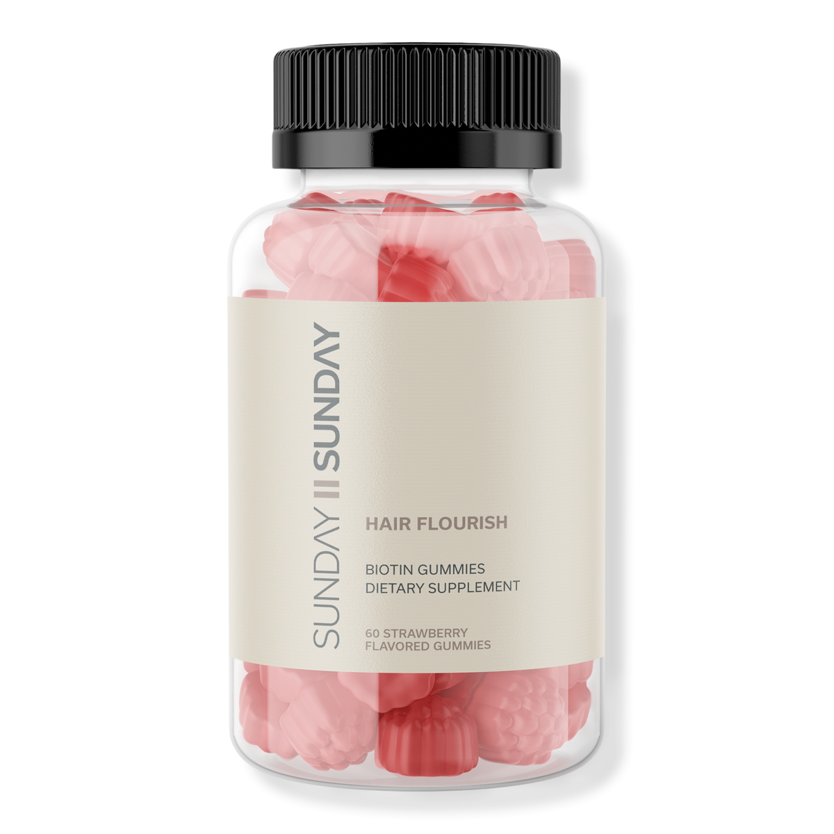 Sunday || Sunday Hair Flourish Vegan Biotin Gummies, 60 ea