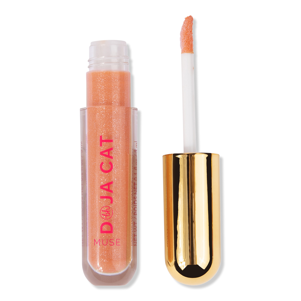 BH Cosmetics DOJA CAT MUSE, Plumping Lip Gloss, Gold, 0.1 oz
