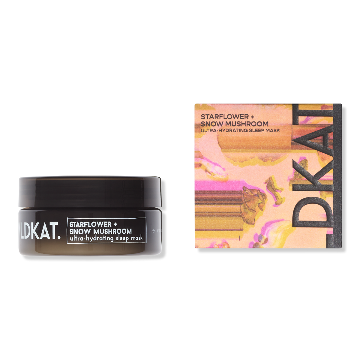WLDKAT Travel Size Starflower + Snow Mushroom Ultra-Hydrating Sleep Mask, 1 oz